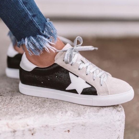 Shoes - Last one! Metallic Star Sneaker